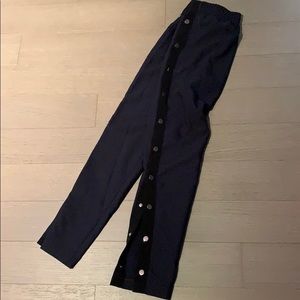 Maje crepe pants with snap buttons